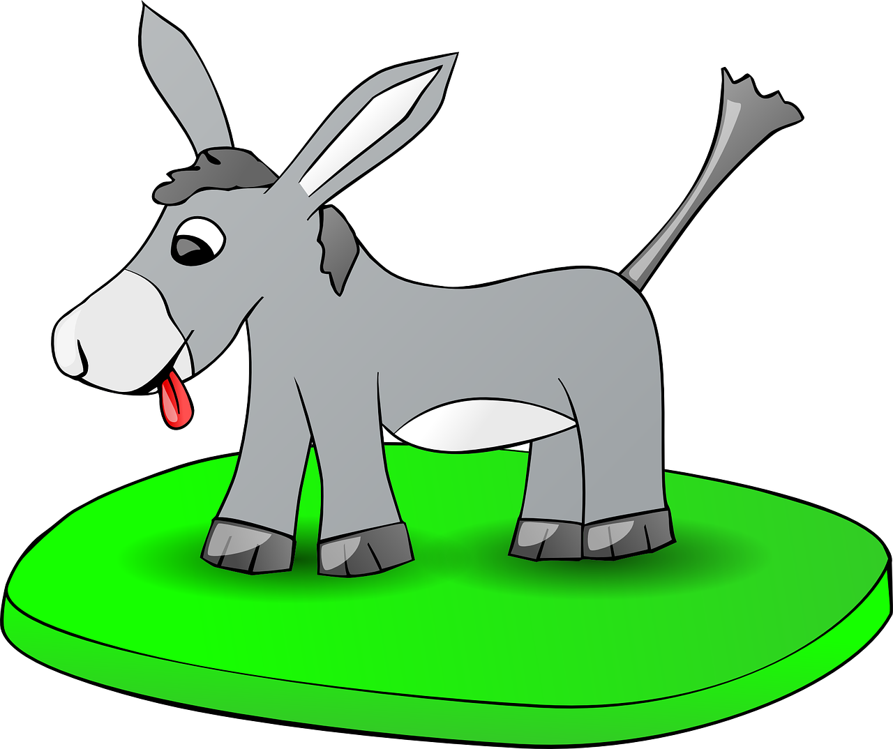 donkey,grey,animal,mammal,green,ground,farm,field,domesticated,grass,pet,free vector graphics,free pictures, free photos, free images, royalty free, free illustrations, public domain
