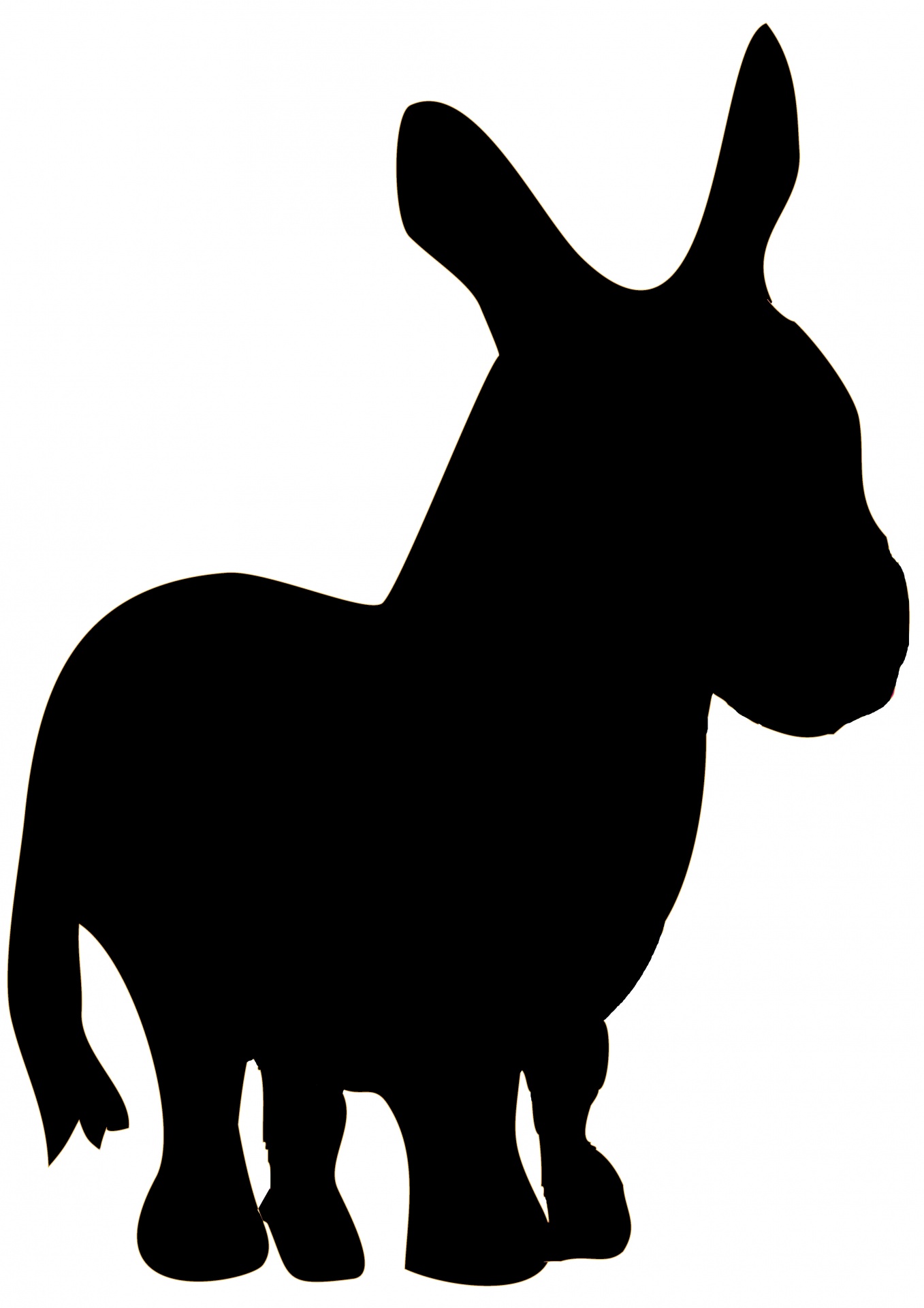 silhouette black donkey free photo