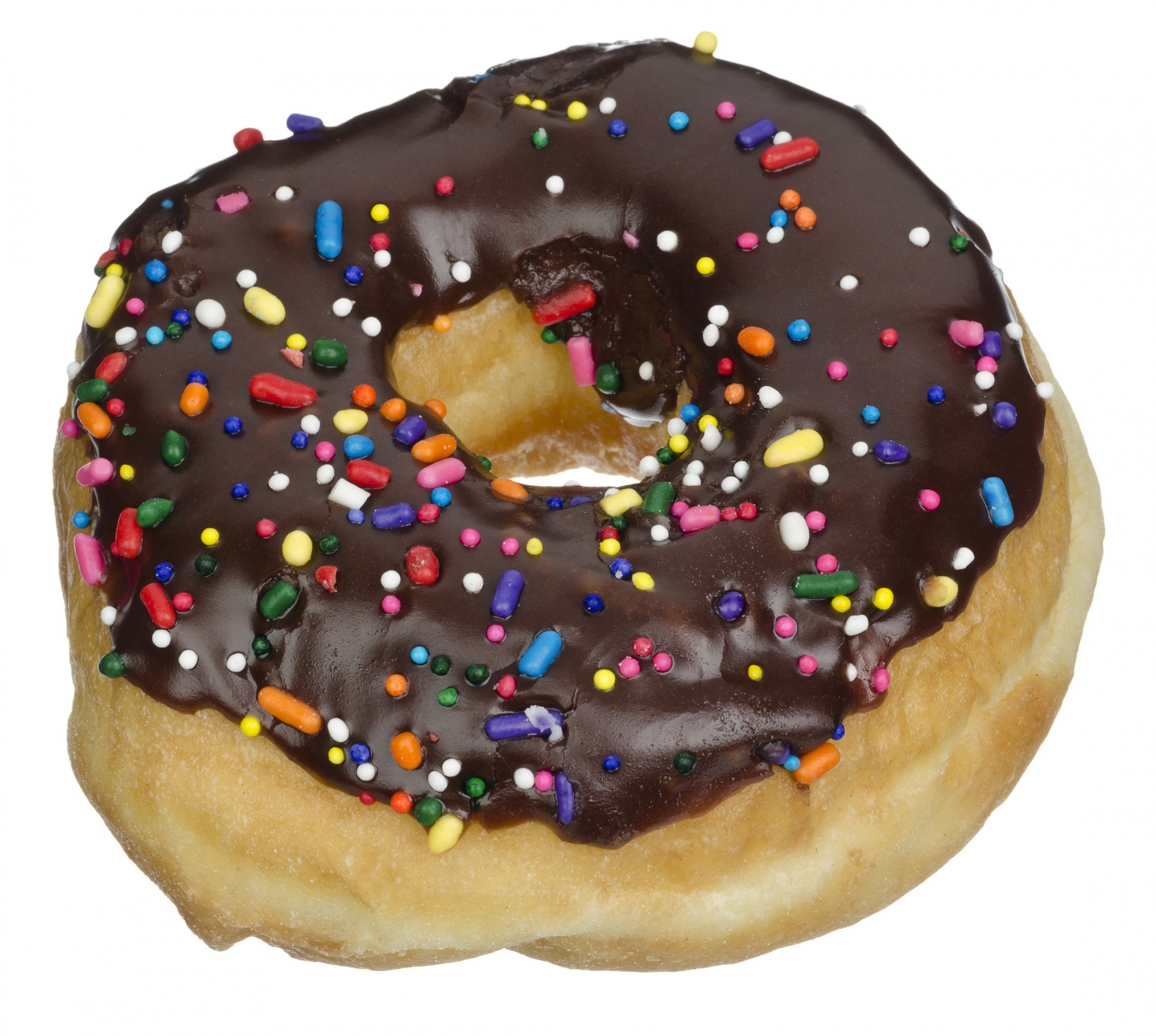 donut sprinkles chocolate free photo