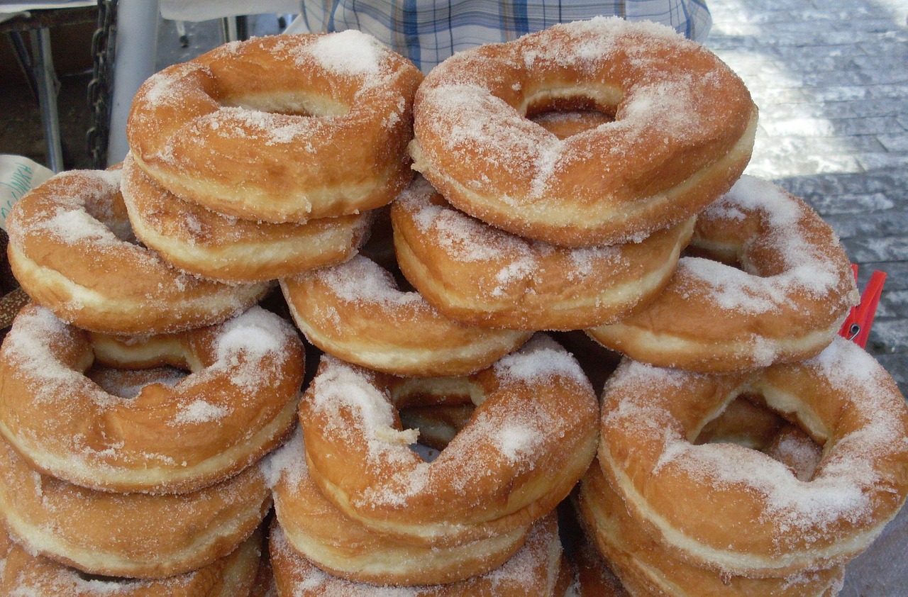donuts sugar buns free photo
