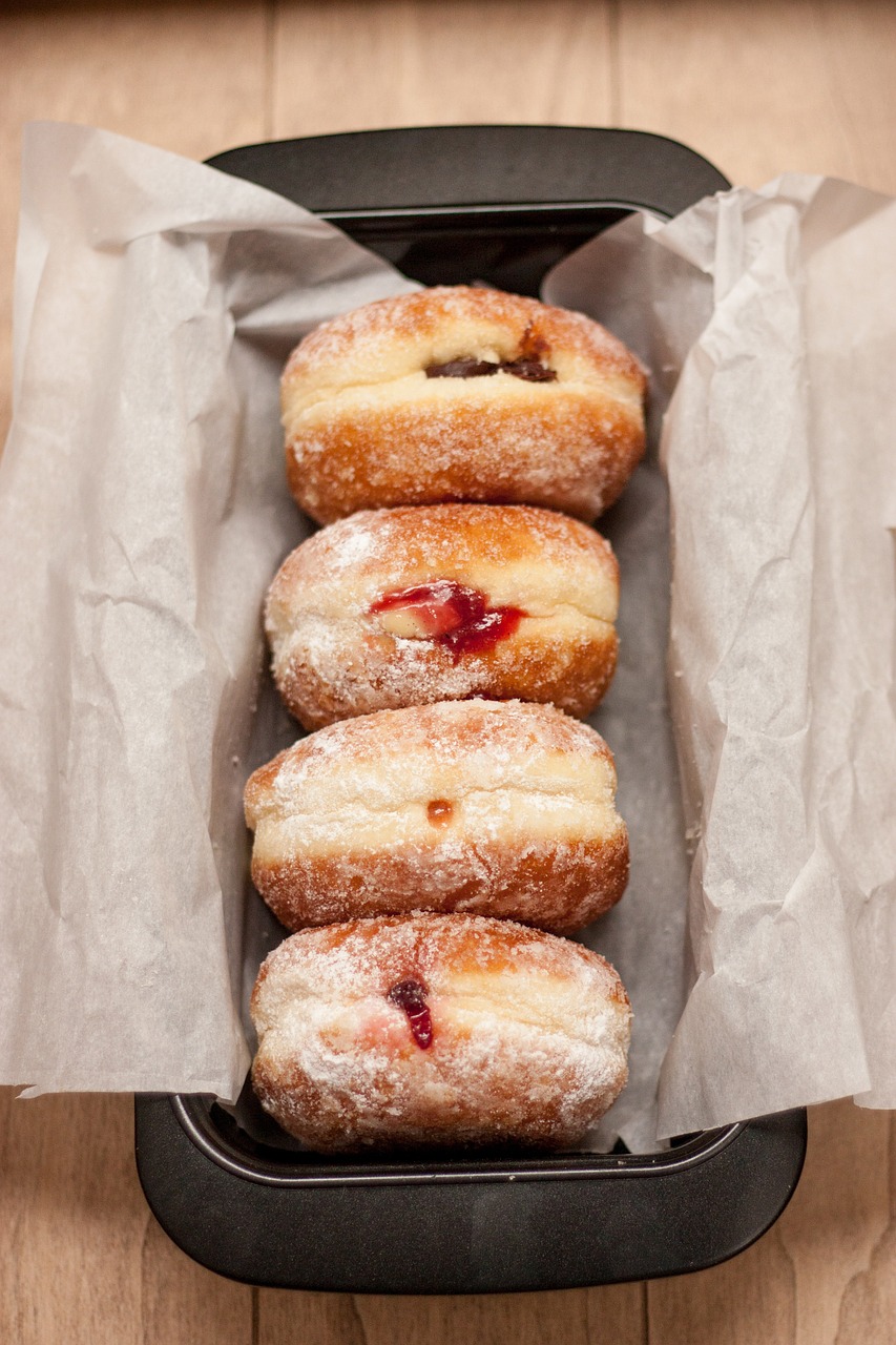 donuts jelly baking free photo