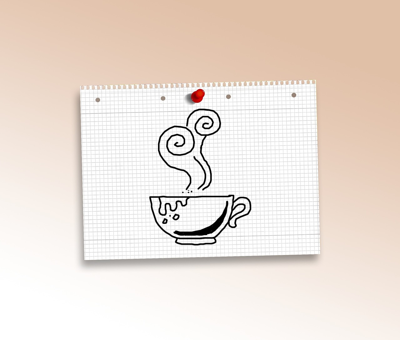 doodle coffee tee free photo