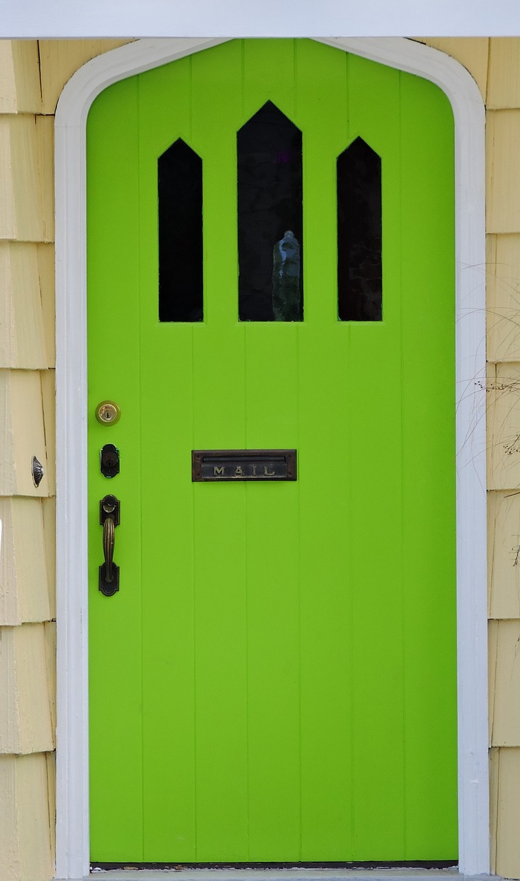 door front door green free photo