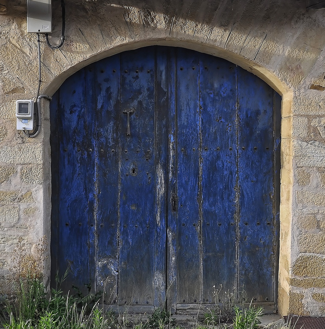 door painted wood free photo