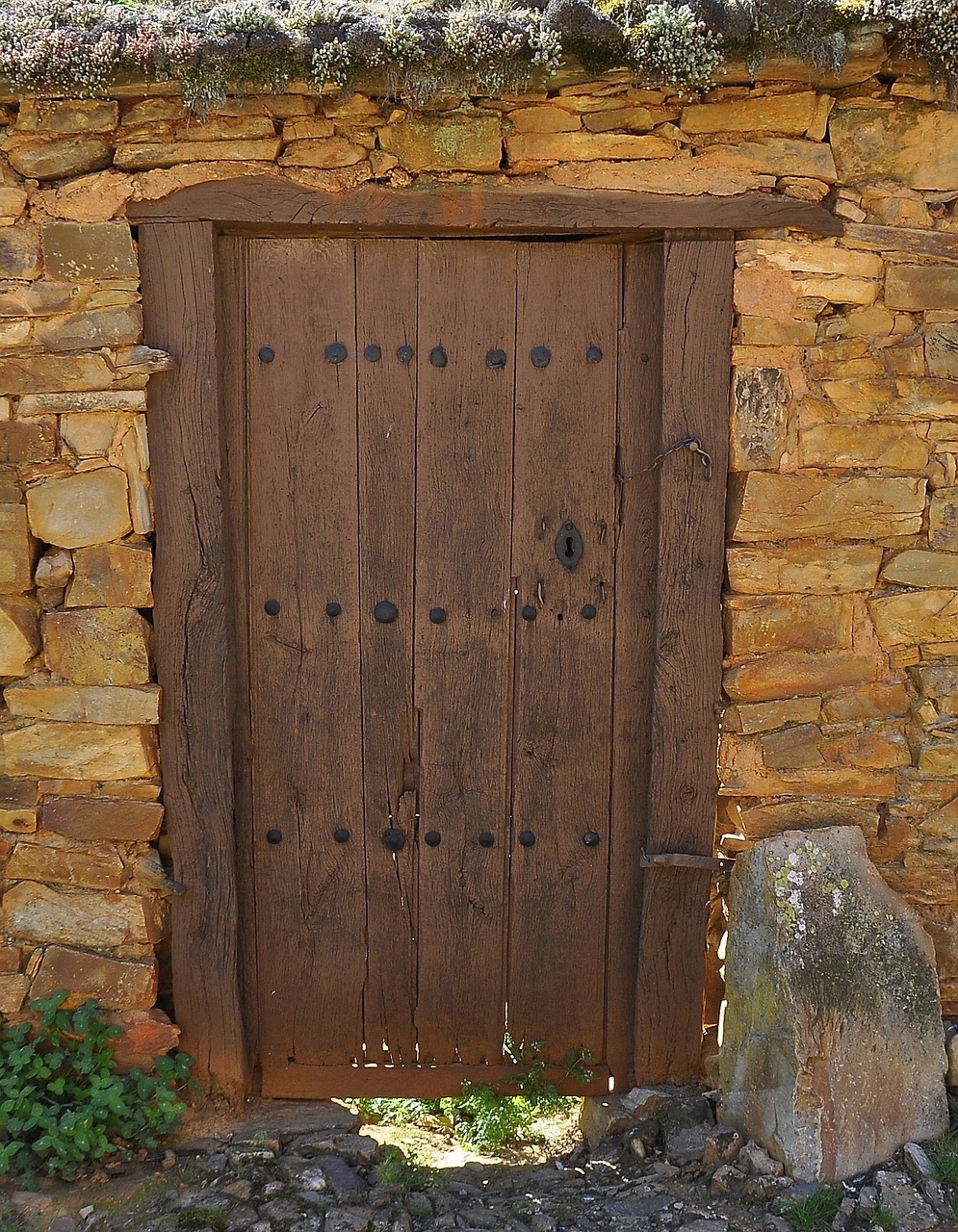 door wood weathered free photo