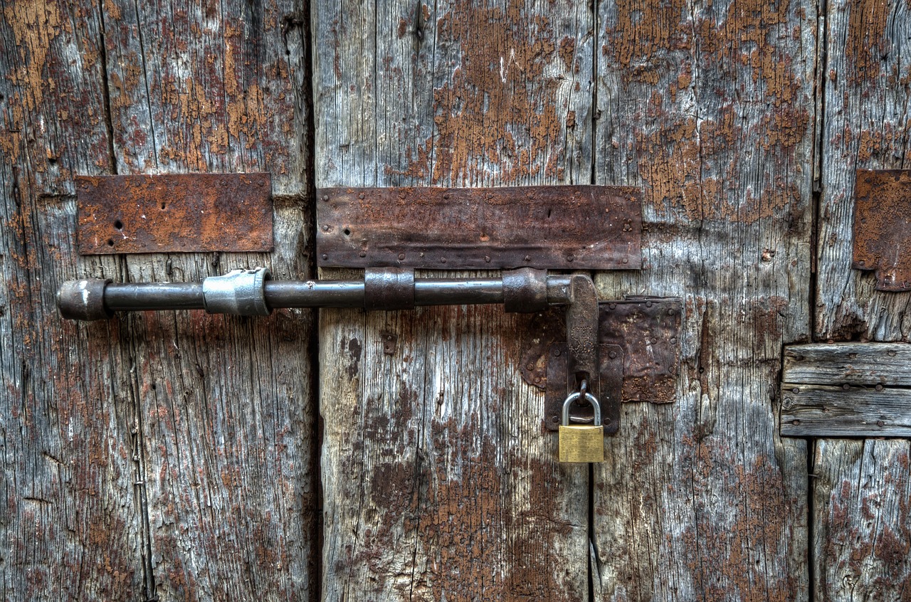 door wood lock free photo