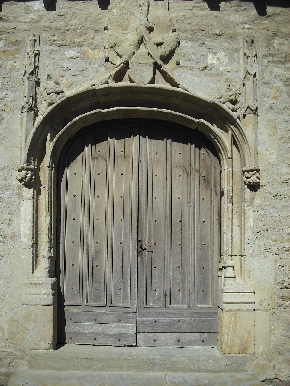 door wood architecture free photo