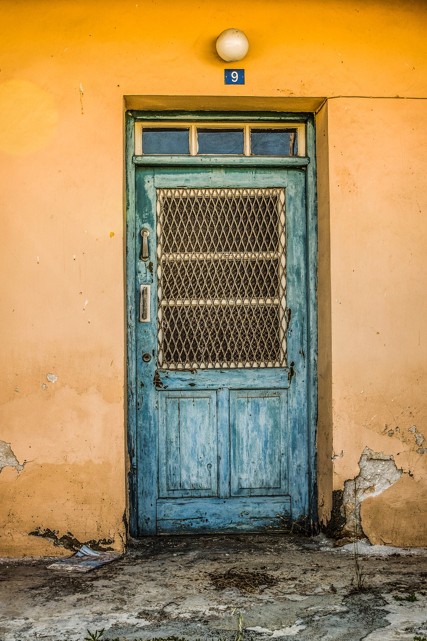 door weathered aged free photo