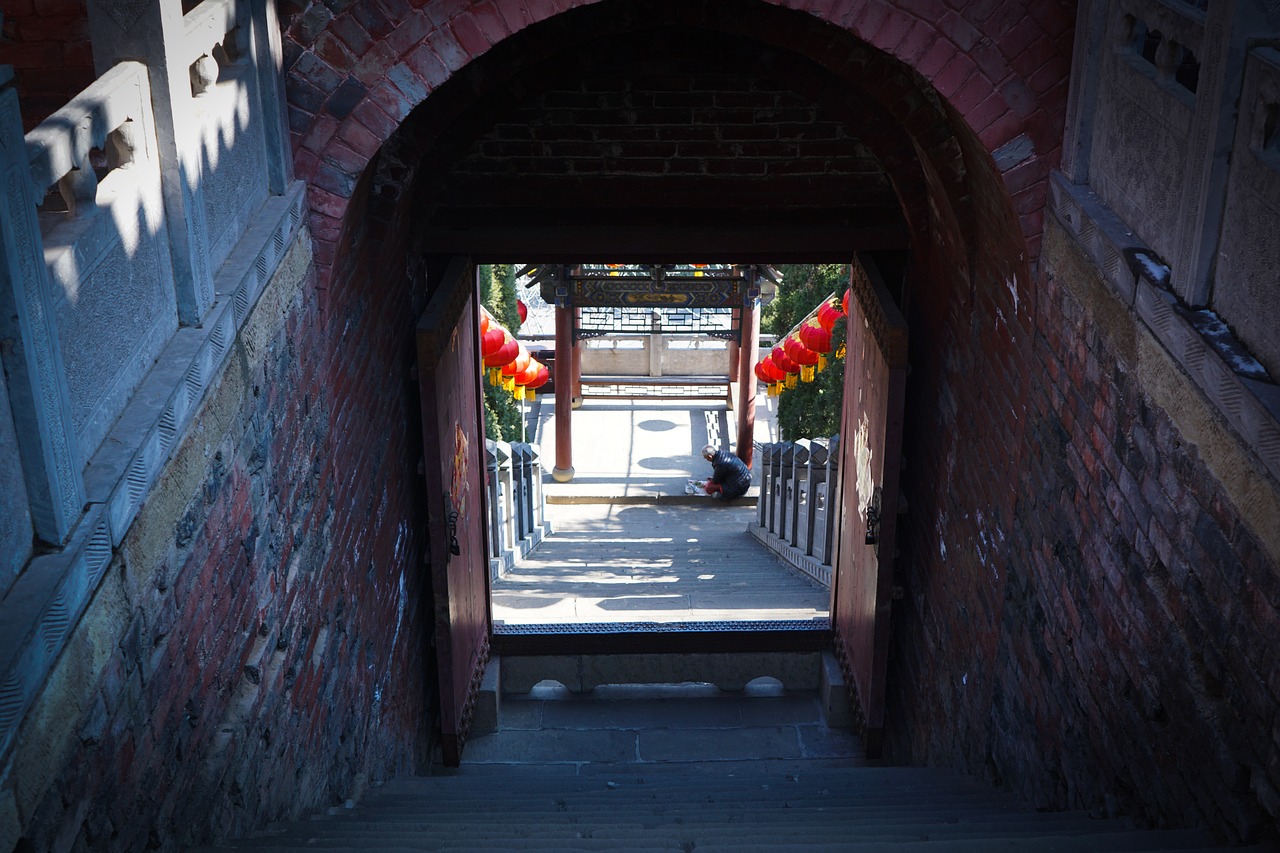 door ancient architecture china free photo