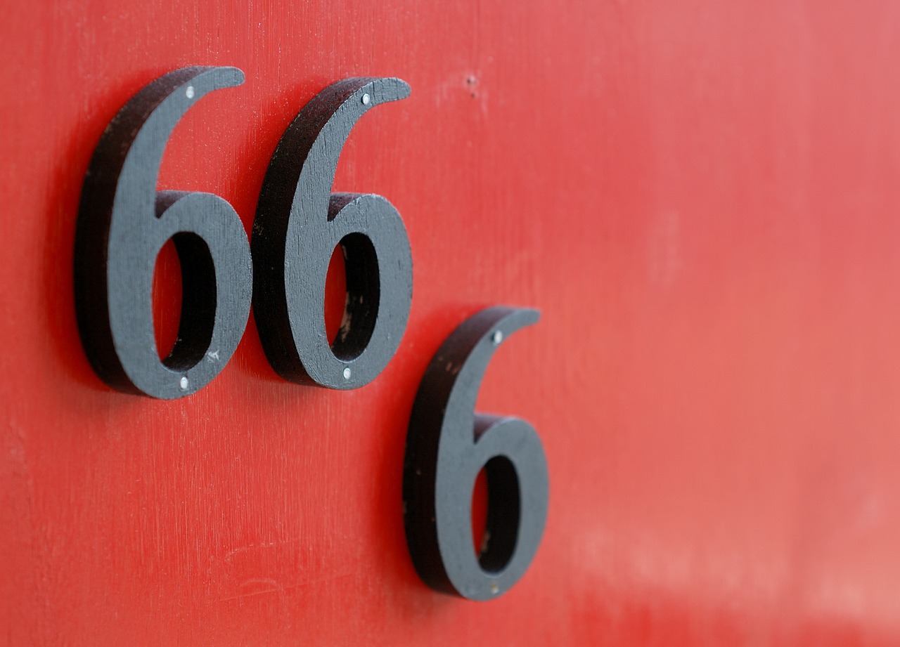 door number 666 free photo