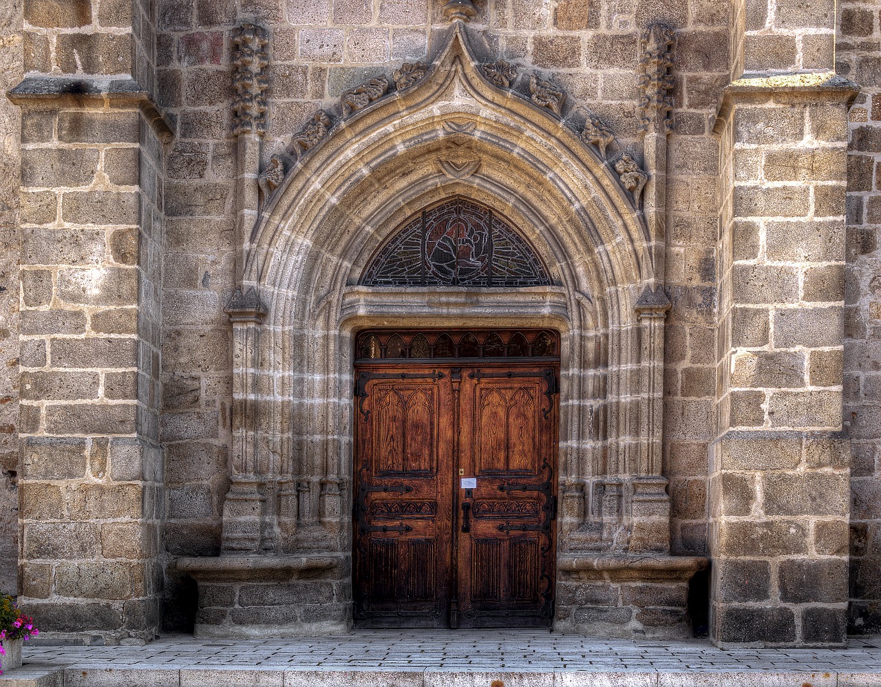 door church former free photo