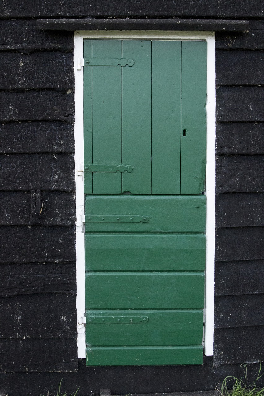 door green building free photo