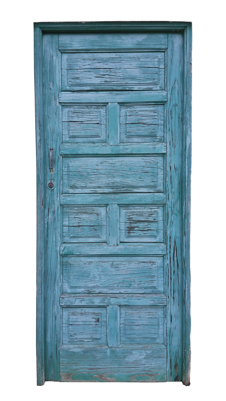 door old blue free photo