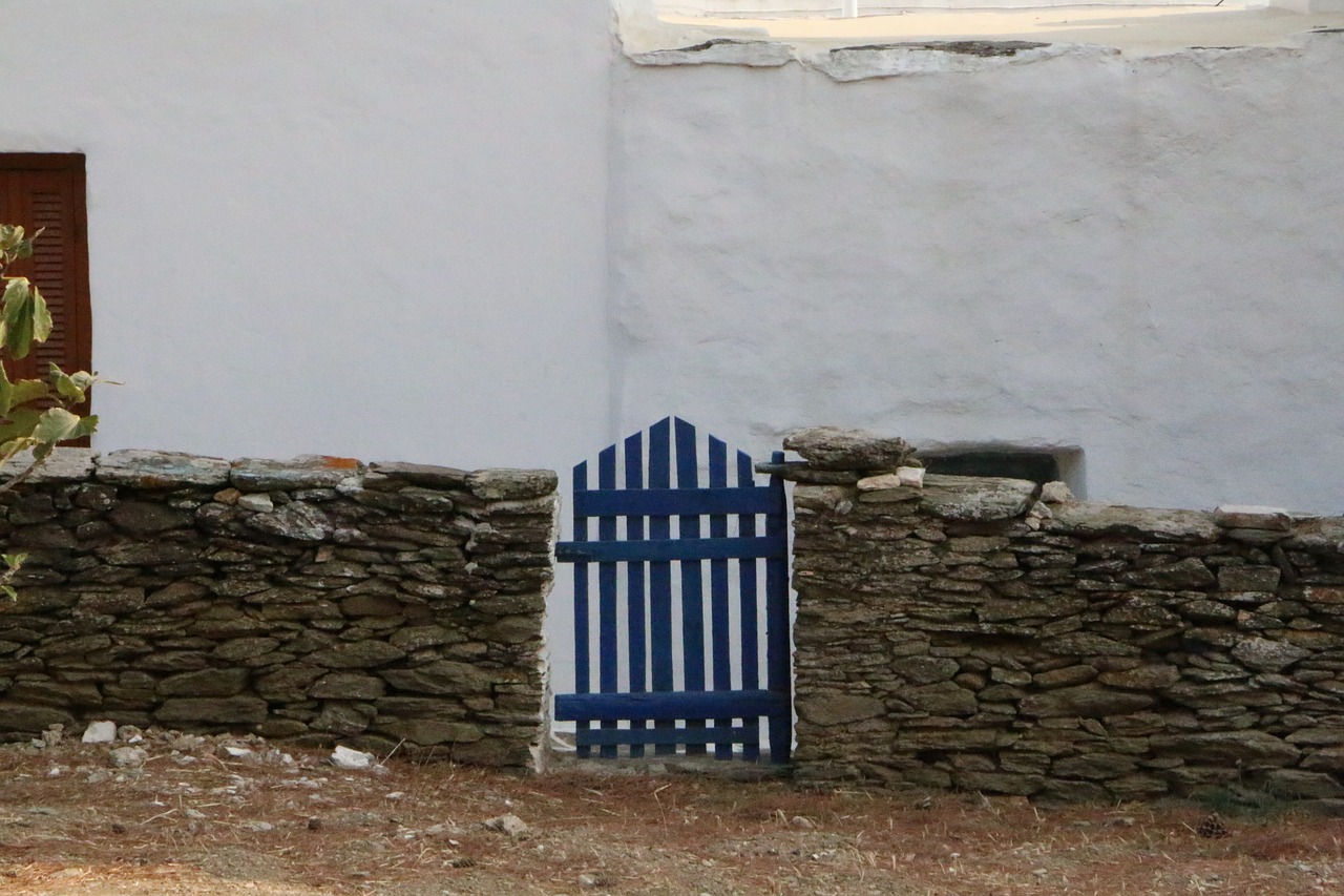 door blue greece free photo