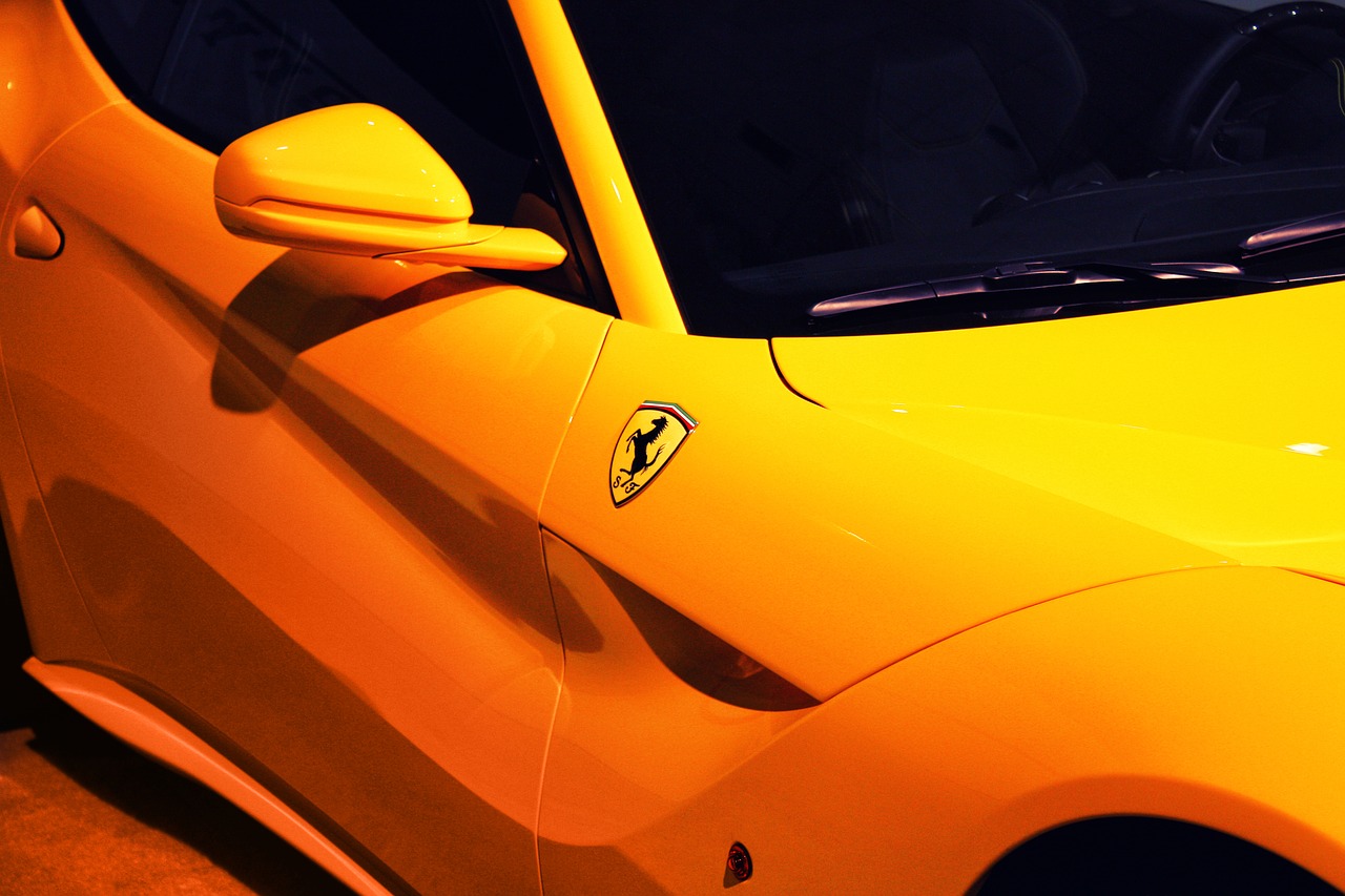 door exotic cars ferrari free photo