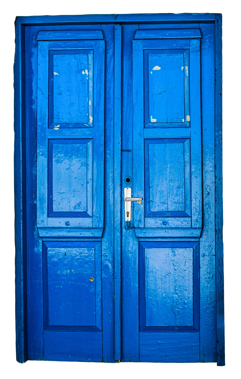 door old blue free photo