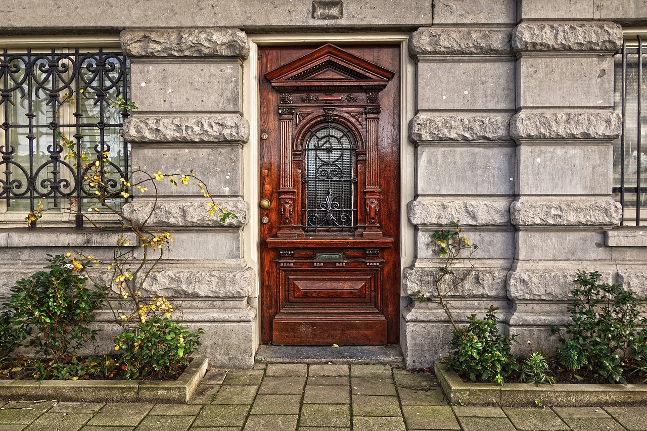 door wooden door front door free photo