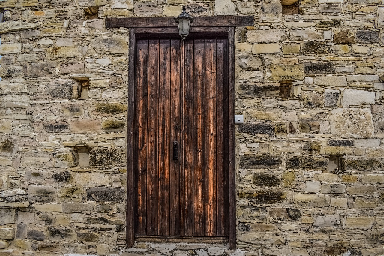 door wooden wall free photo