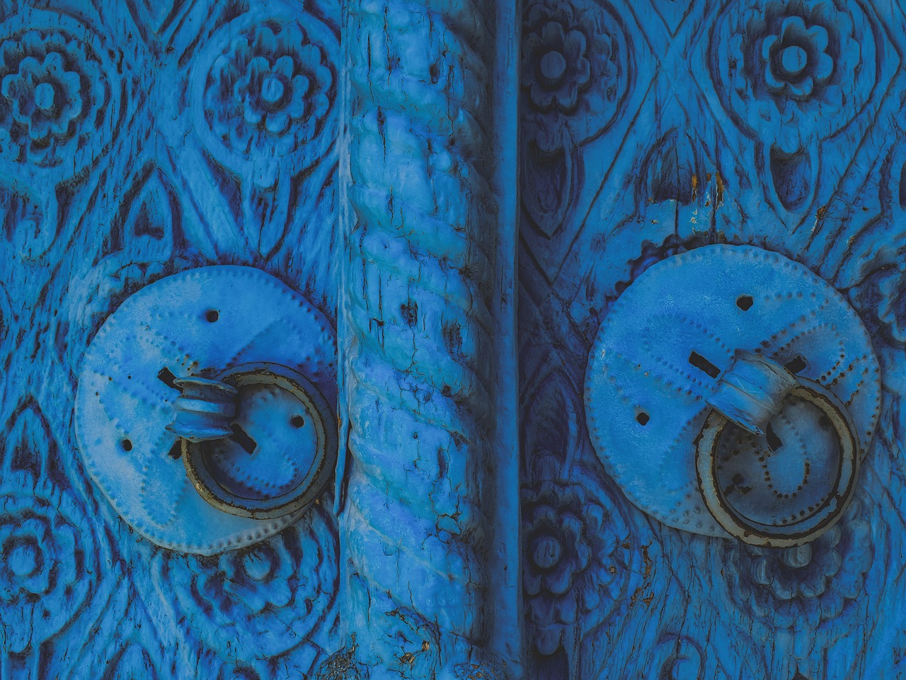 door  wooden  blue free photo
