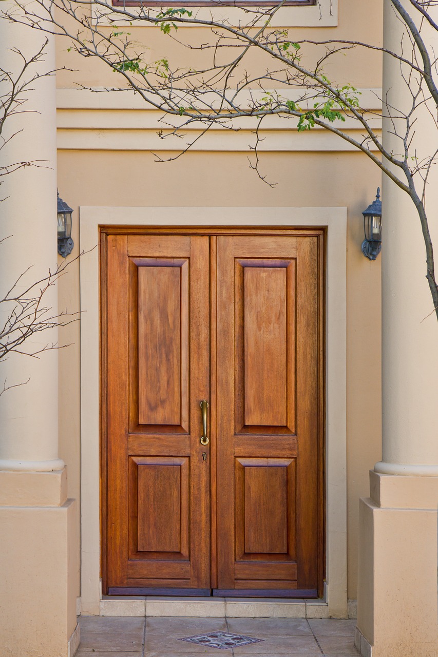 door brown wood free photo