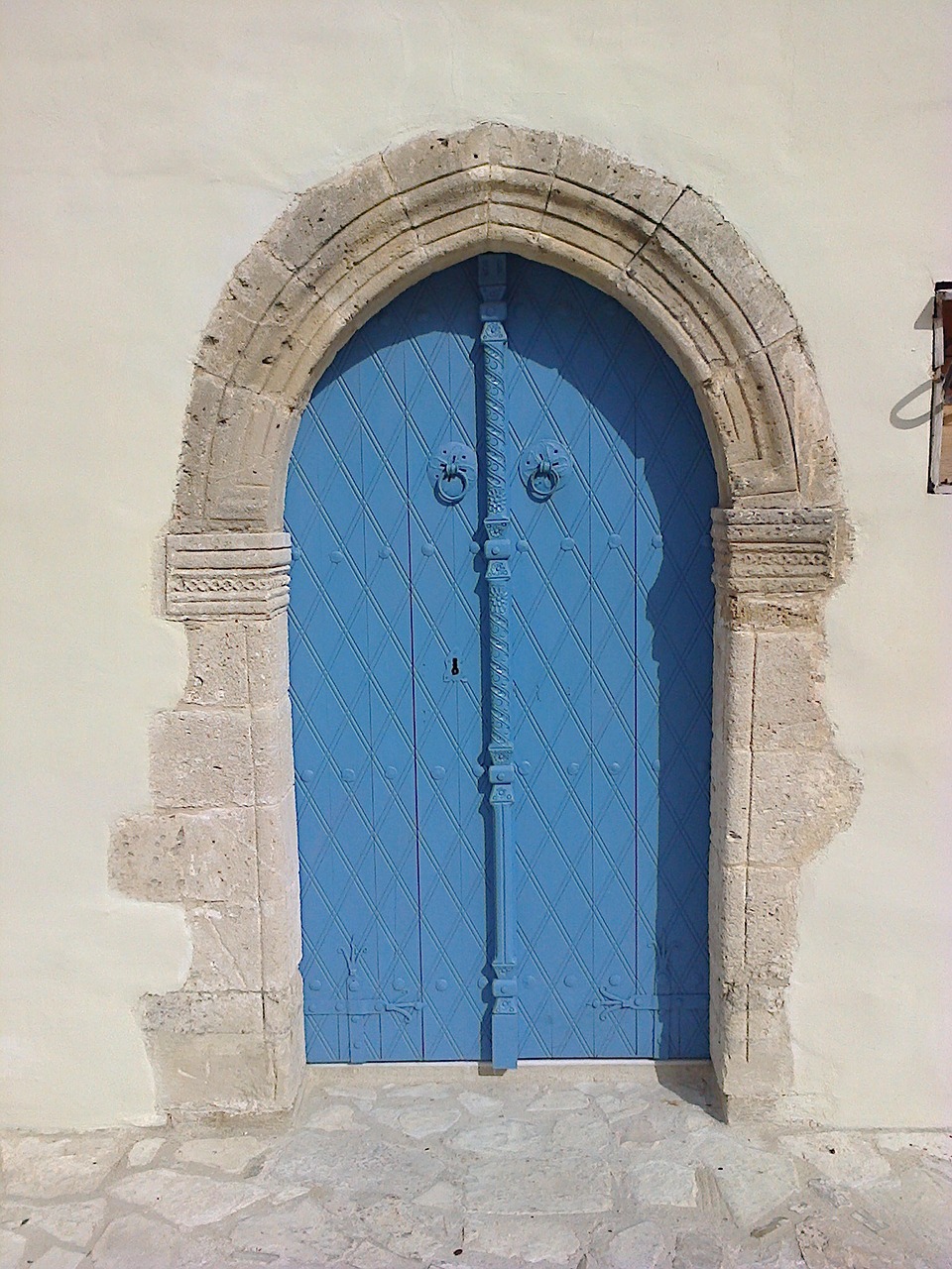 door portal blue free photo