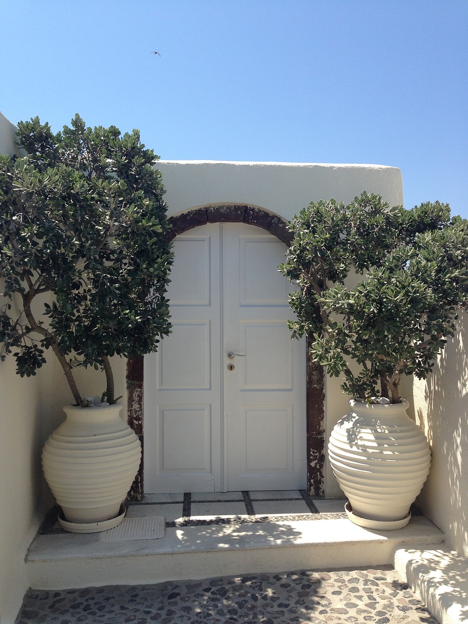 door santorini nice door free photo