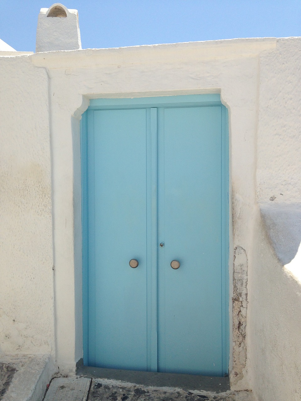 door nice door santorini free photo