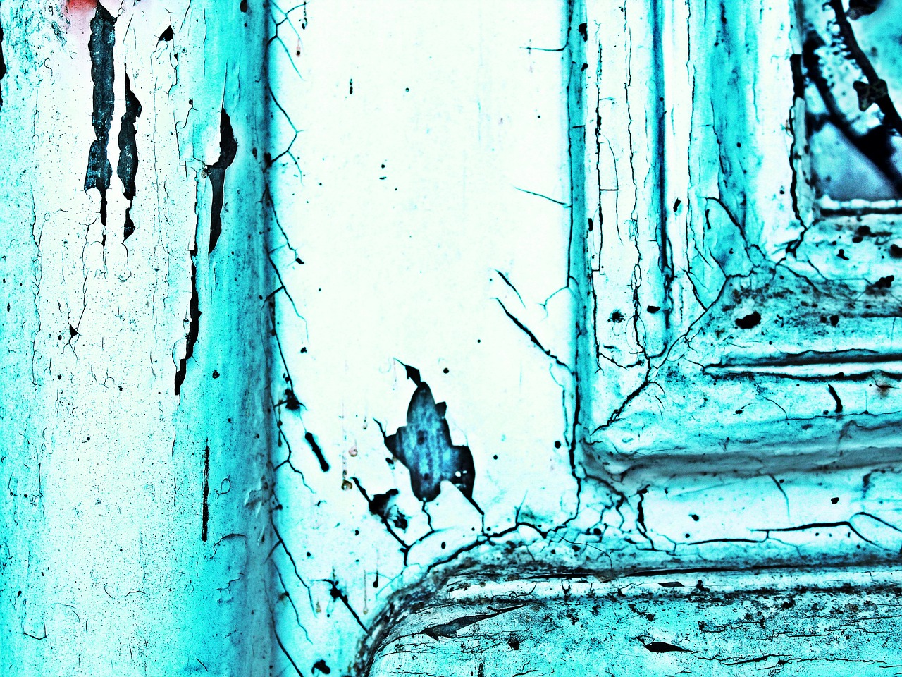 door turquoise blue free photo