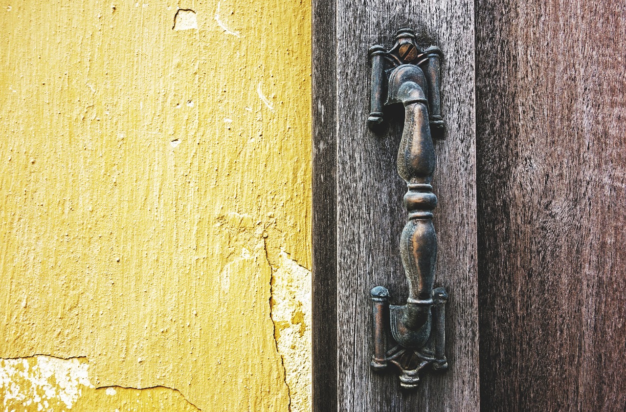 door handle wood free photo