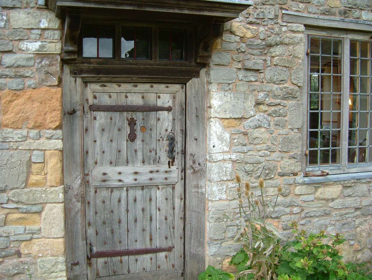 door old door studded door free photo