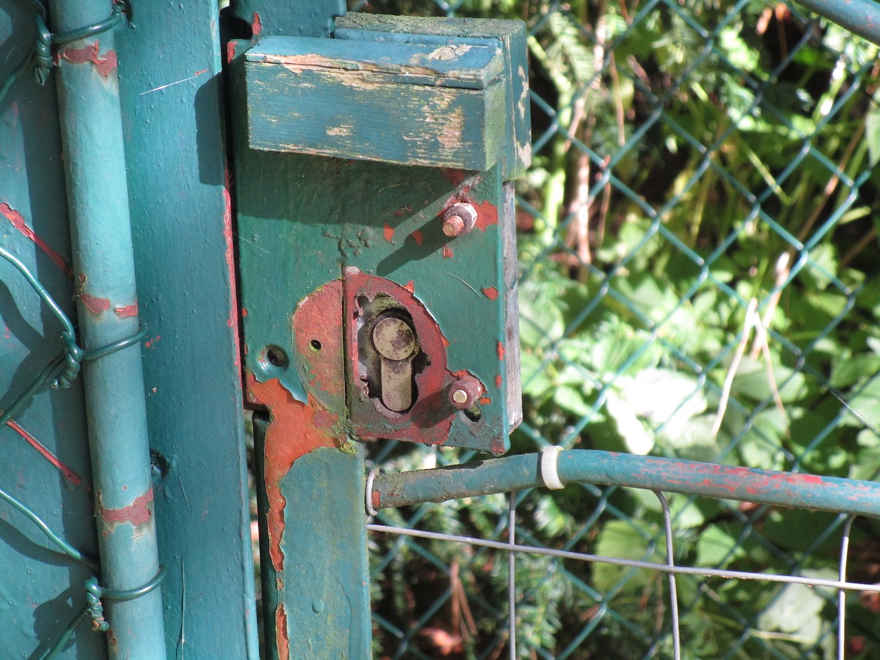 door lock stainless old free photo