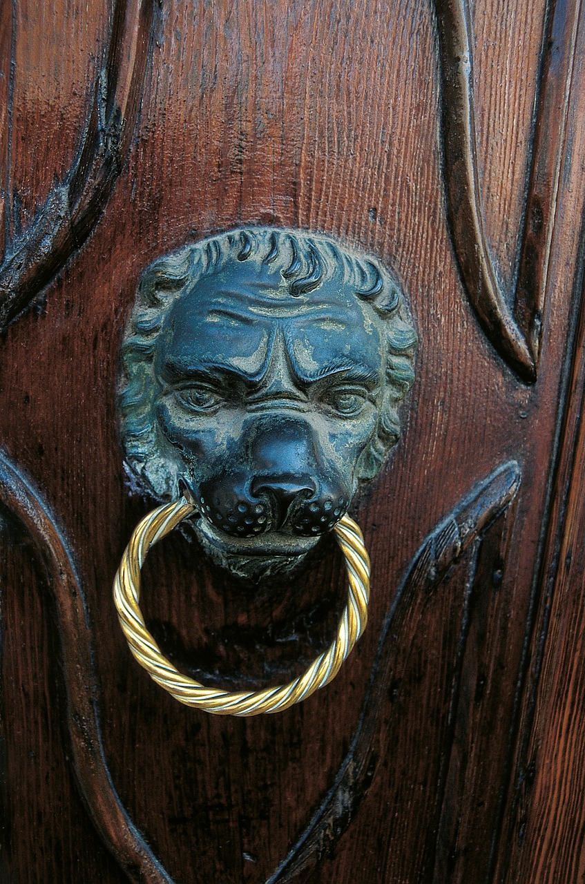 doorknocker door handle door free photo