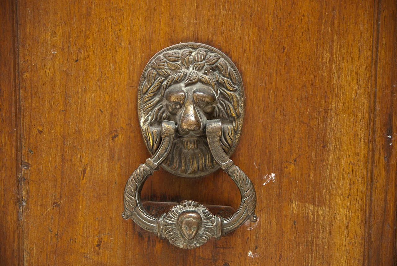 doorknocker vintage door free photo