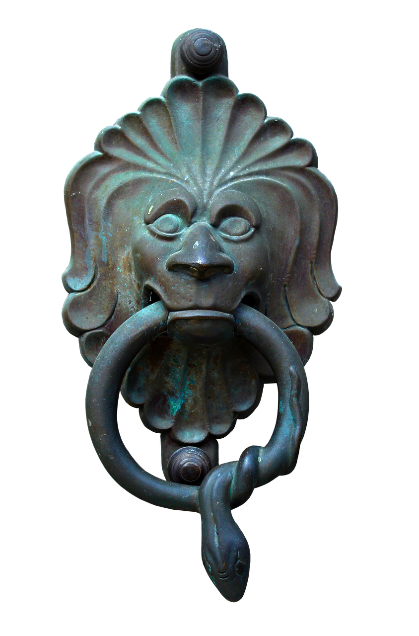 doorknocker bronze metal free photo