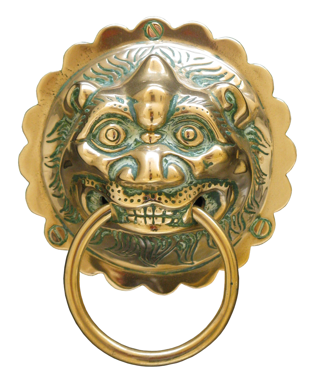 doorknocker brass old free photo