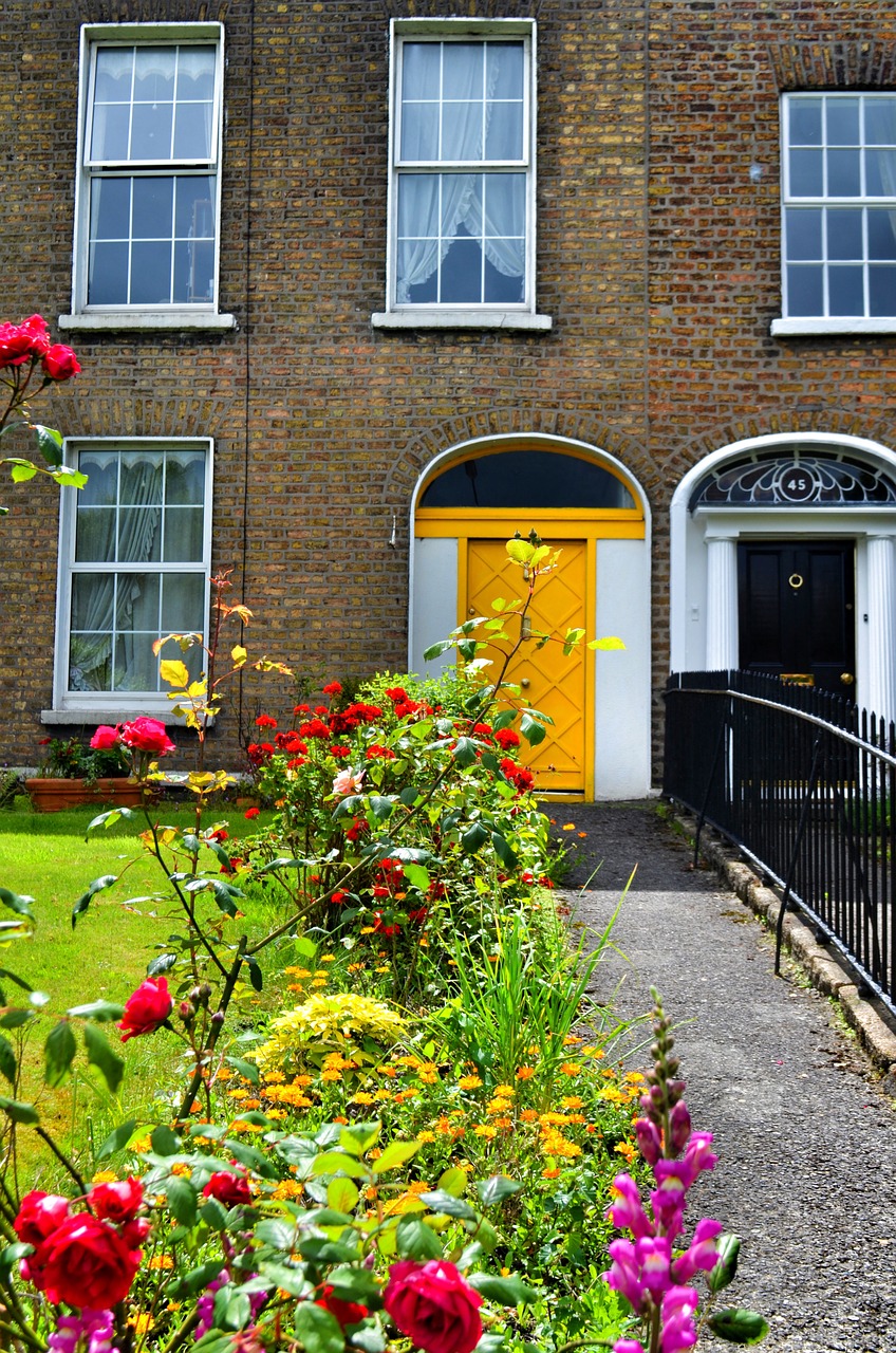 doors flowers sunshine free photo