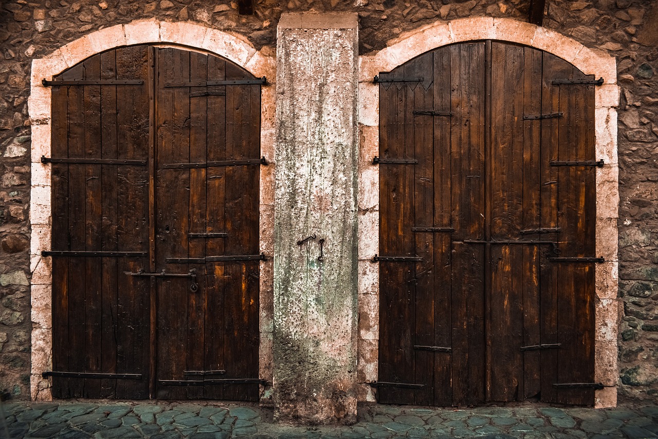 doors  old  wooden free photo