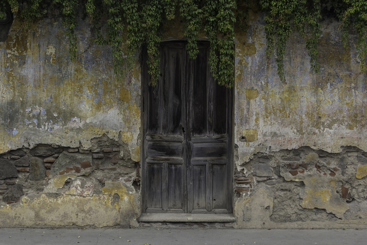 doors ancient wood free photo