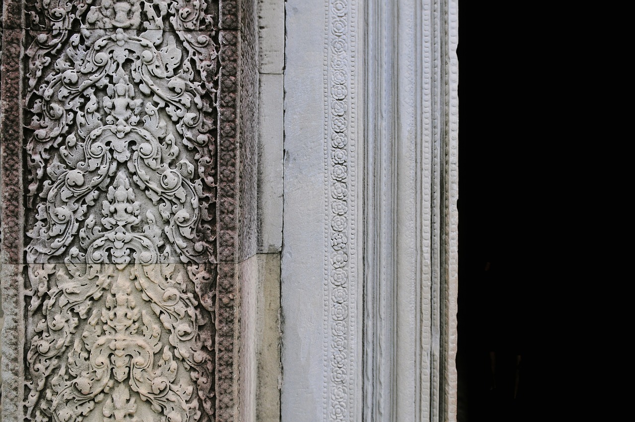 doorway stone detail free photo