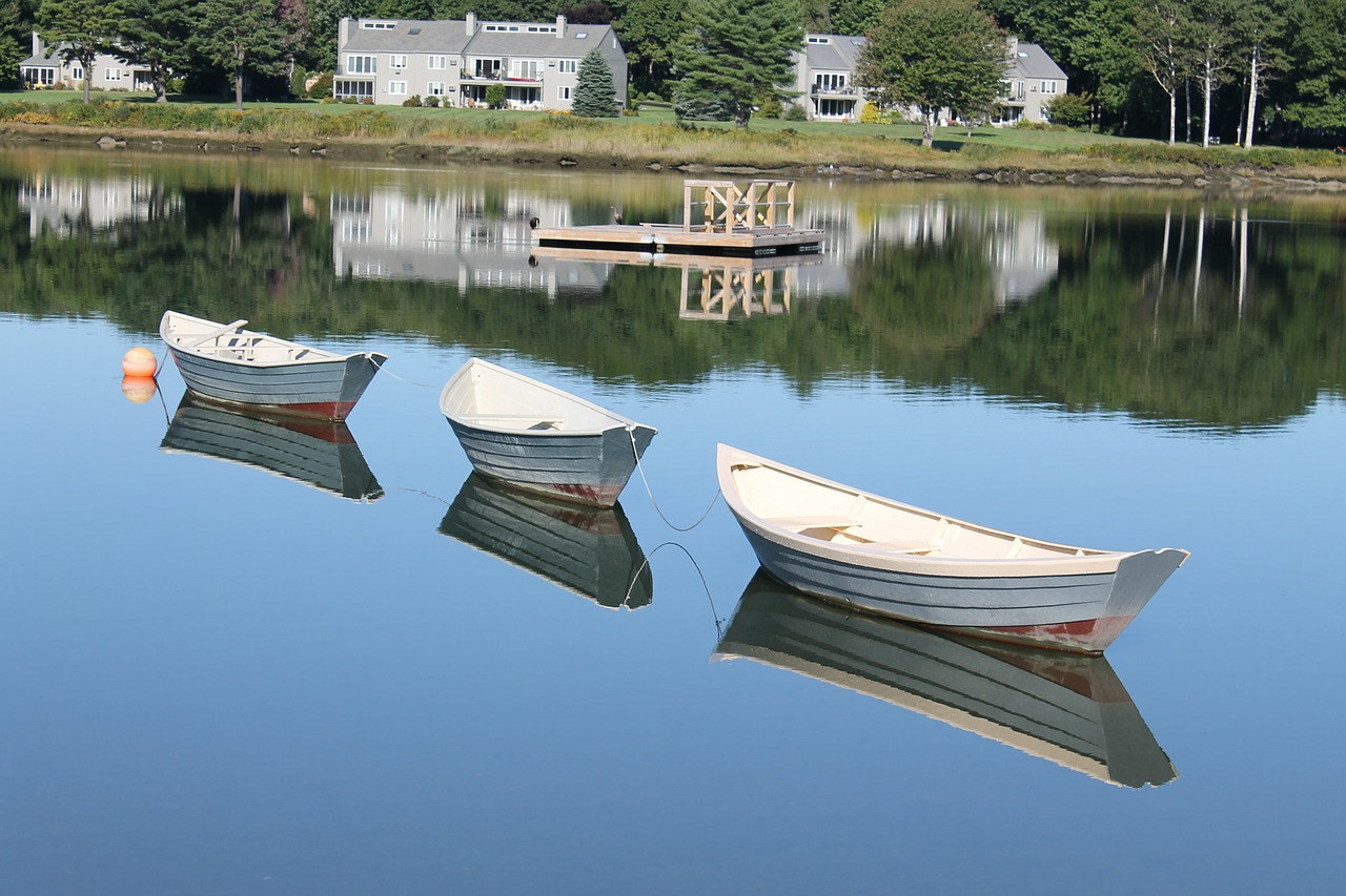 dories boats nature free photo