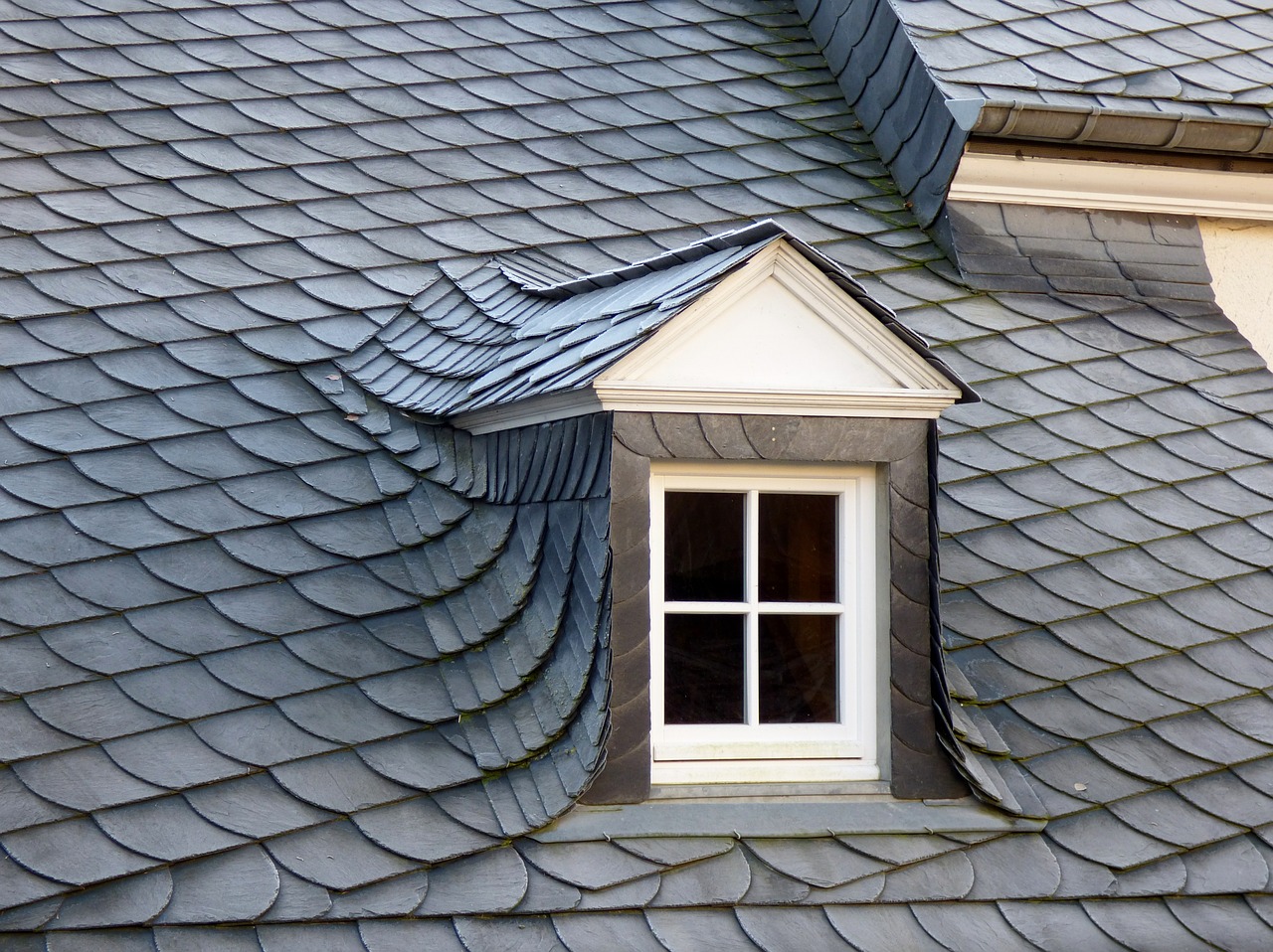 dormer slate roof free photo