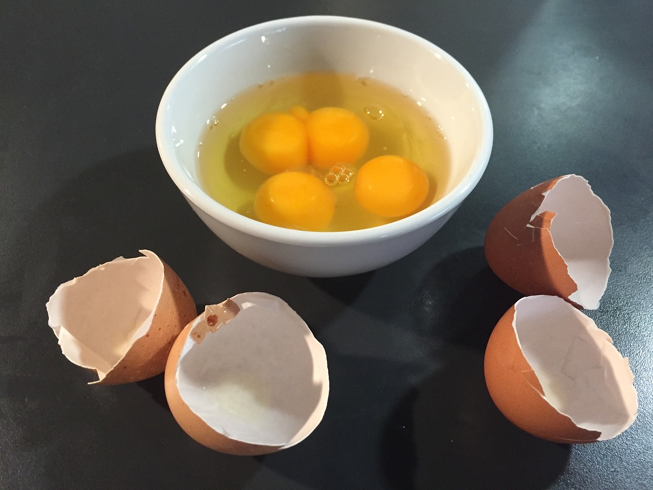 double yolk eggs free photo