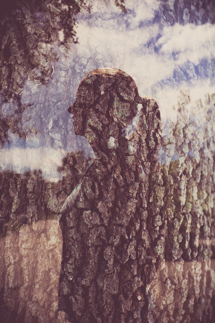 double exposure girl free photo