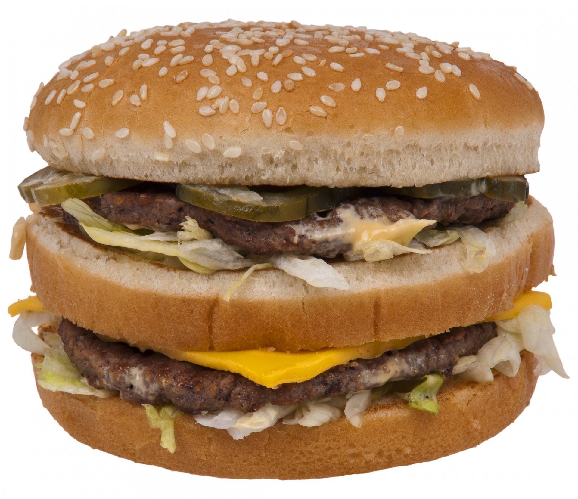 double cheeseburger hamburger big mac free photo