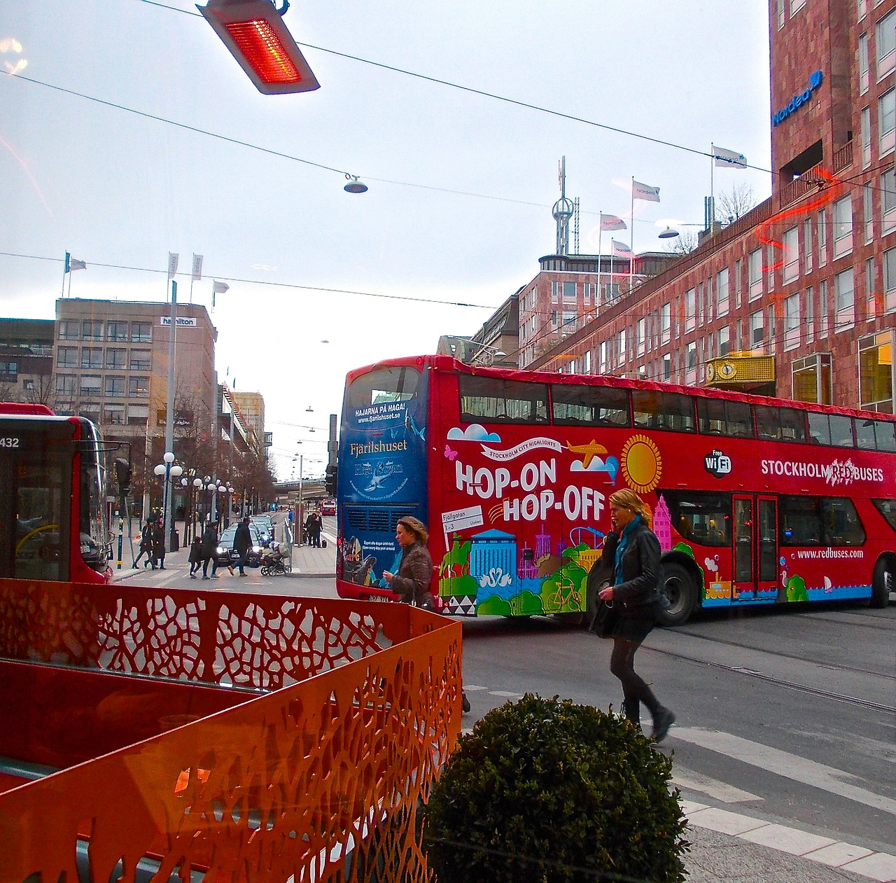 double decker afro fence free photo