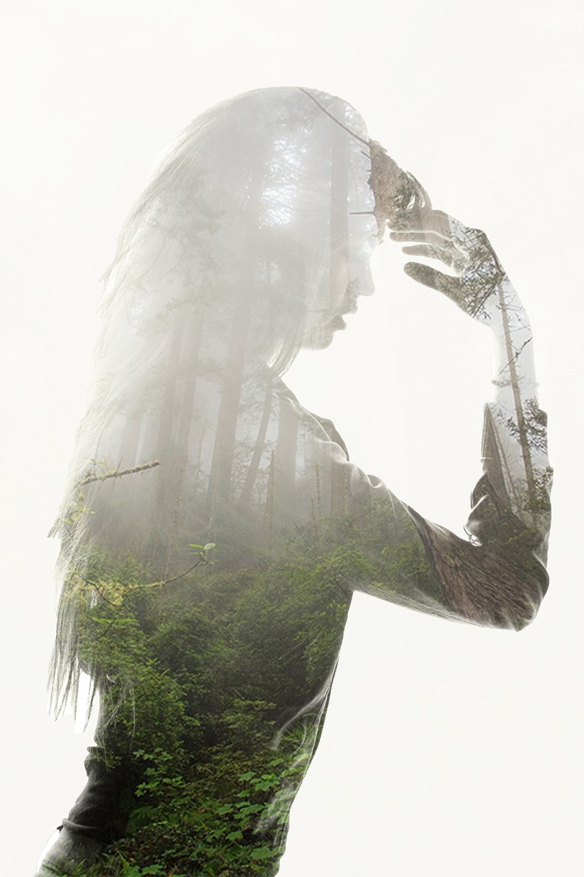 double exposure photographing contact free photo