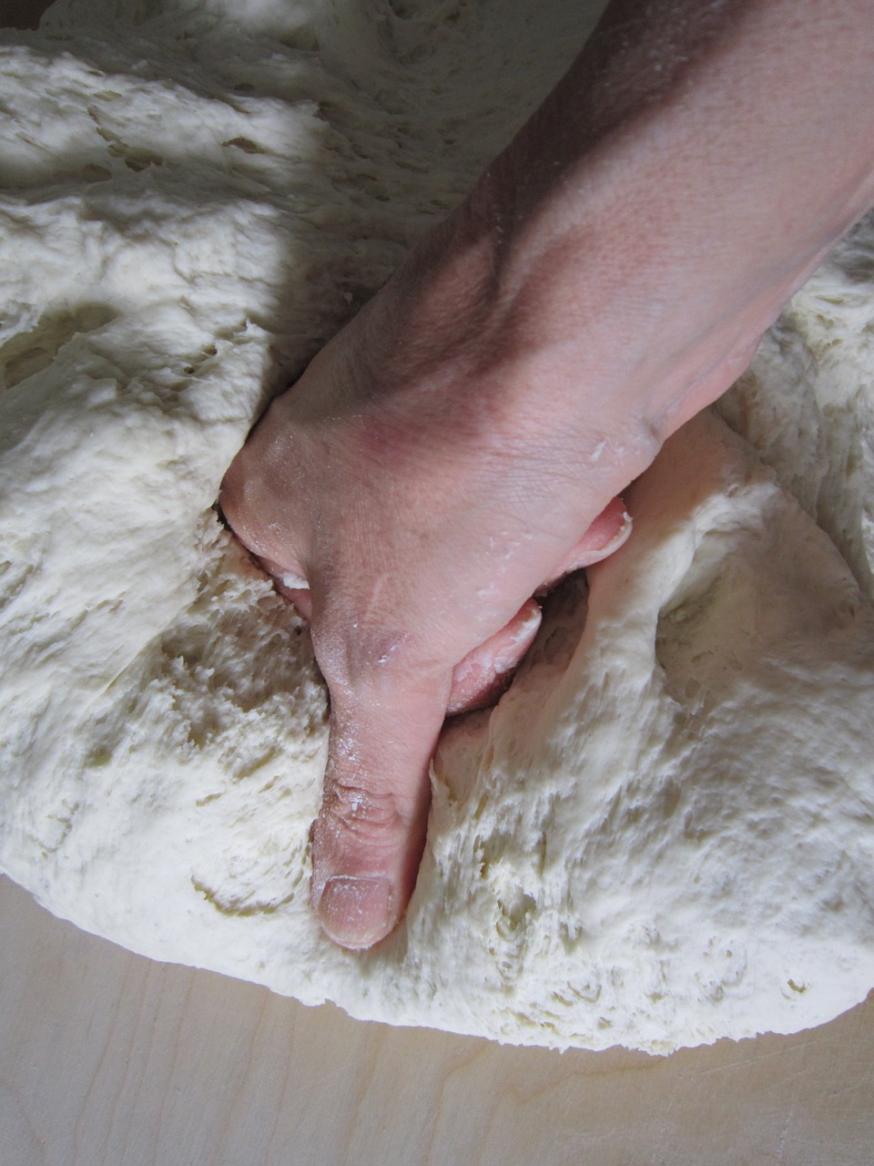 dough knead bake free photo