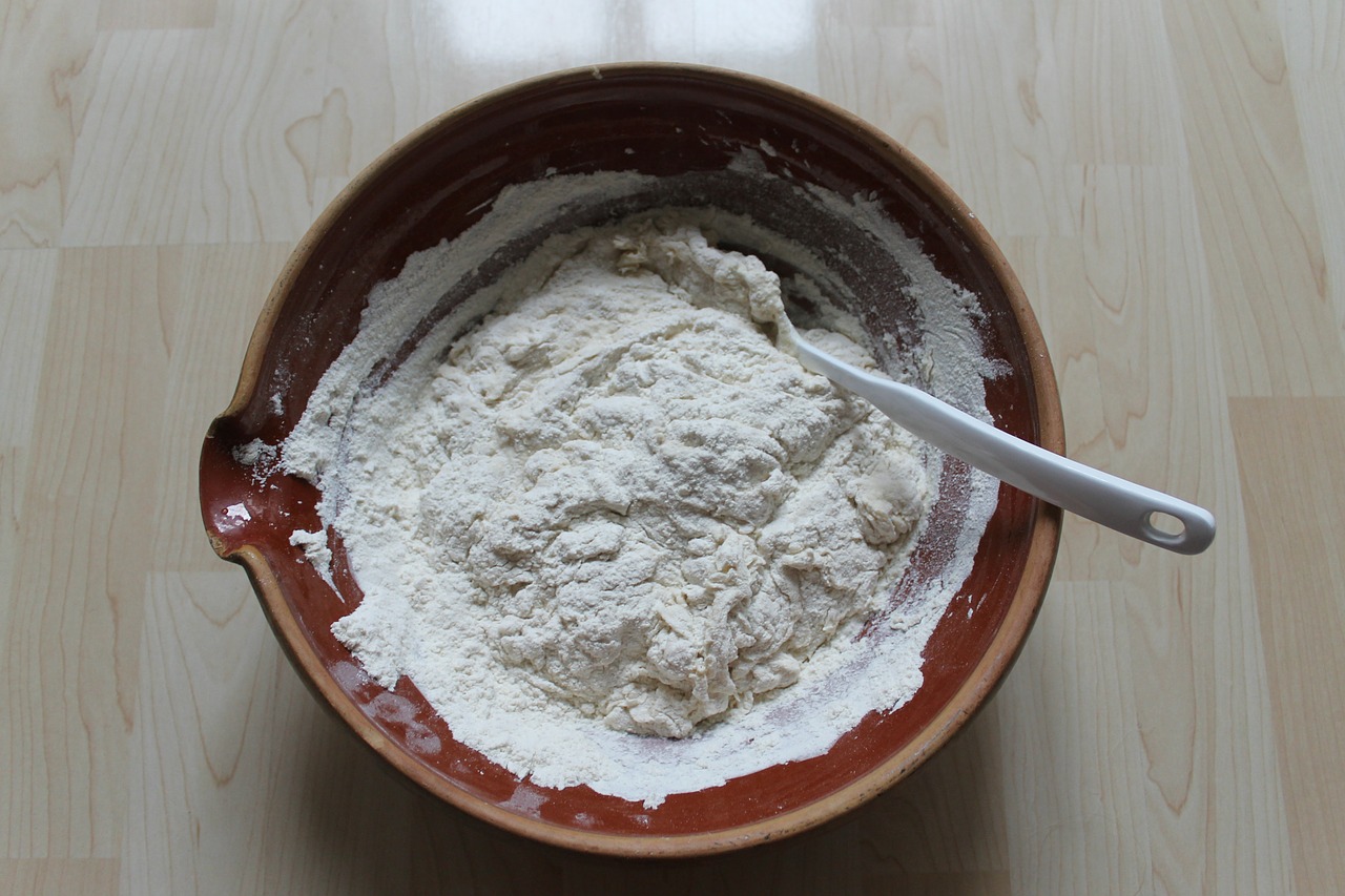 dough mixing spoon free photo