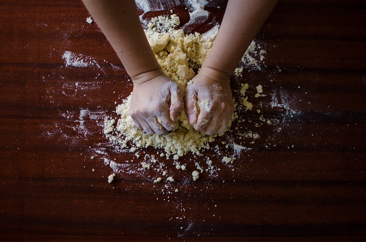 dough floor baking free photo
