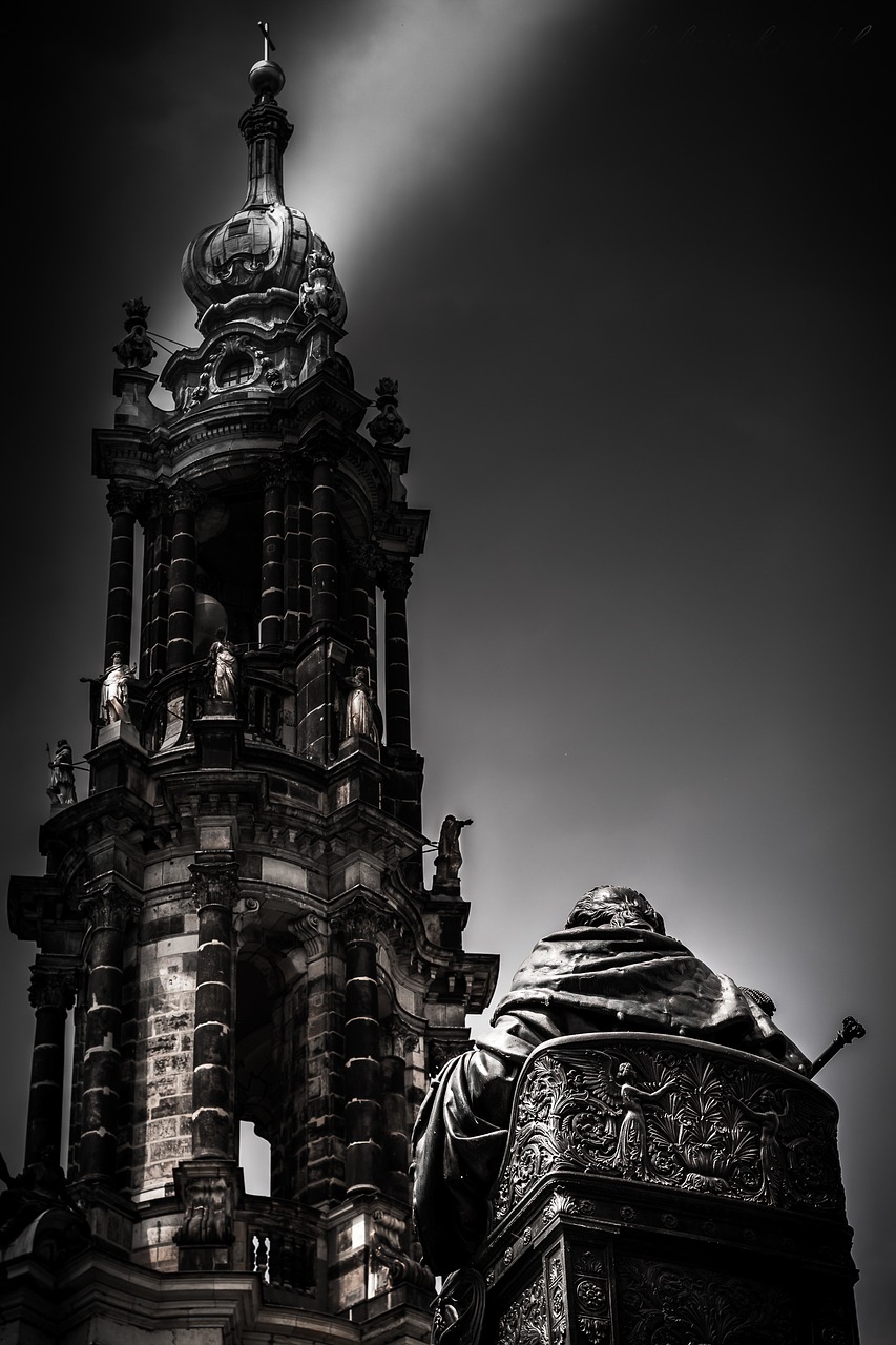 downtown dresden east germany weekend free photo